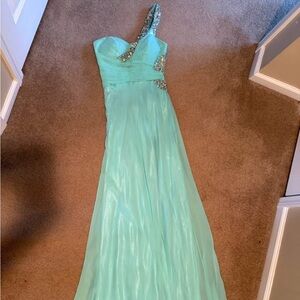 Teal Prom Dress- size 3/4